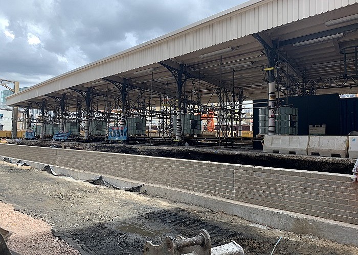 Support scaffolding for Kings Cross Station canopy