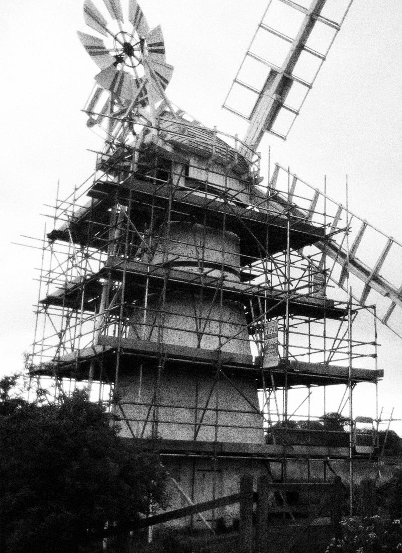 Scaffolding on Windmill